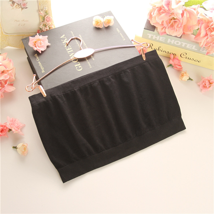 Kết hôn lớn màu đỏ liền mạch quấn ngực chống ánh sáng áo ngực đồ lót bra bra đáy vuông nhảy ống top bra áo lót su