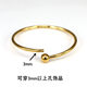 Wearable 3D hard gold gold transfer bead bracelet open glossy round bead thread bracelet ສາຍແຂນລູກປັດ