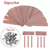 50pcs/lot Candle Wood Wick for Candles Soy or Palm Wax Form