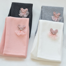 Girls Leggings Spring and Autumn Outer Wear 2020 New Baby Slim Pants Thin Section Casual Western Style Childrens Leggings