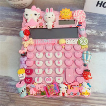 Cartoon creative student multi-function calculator 12-bit voice broadcast portable cute girl solar computer