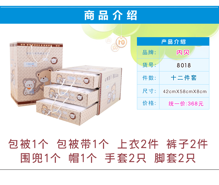 Coffret cadeau pour bébé - Vêtements + Fournitures - Ref 1954435 Image 6