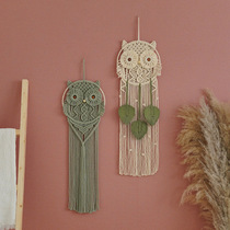 Foreign trade new hand-woven owl tapestry kindergarten room bedroom decoration creative tapestry dream catcher