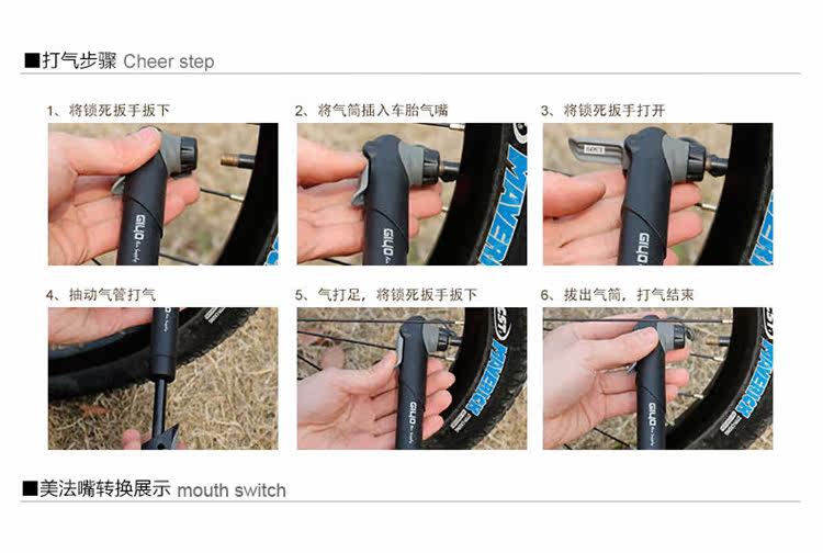 Pompe à vélo GIYO - Ref 2390247 Image 12