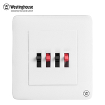 Westinghouse (Westinghouse) Four-hole sound audio socket network Wall concealed in the 86-type Viinterpersonal series