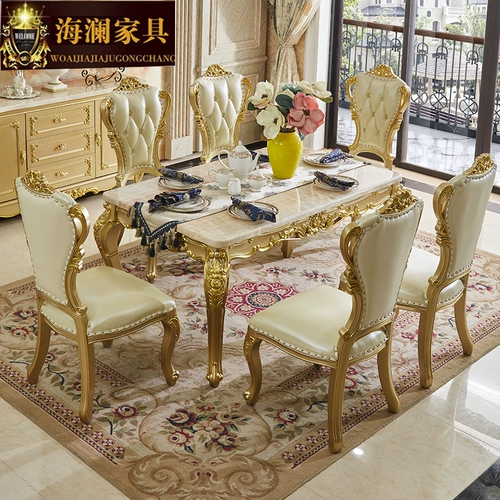 Европейский стиль сплошной деревянный обеденный стол небольшая квартира простая европейская квадратная обеденная стола Комбинированный ресторан ресторан