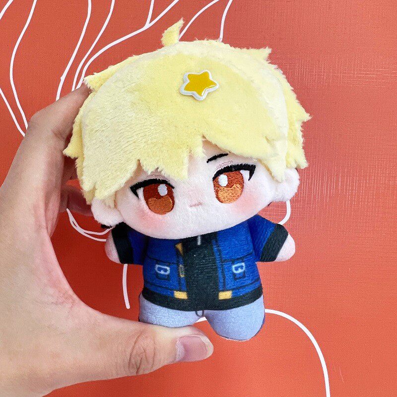 Fan-made Link Click 3.9-inch printed cotton doll Xia Fei handheld front view