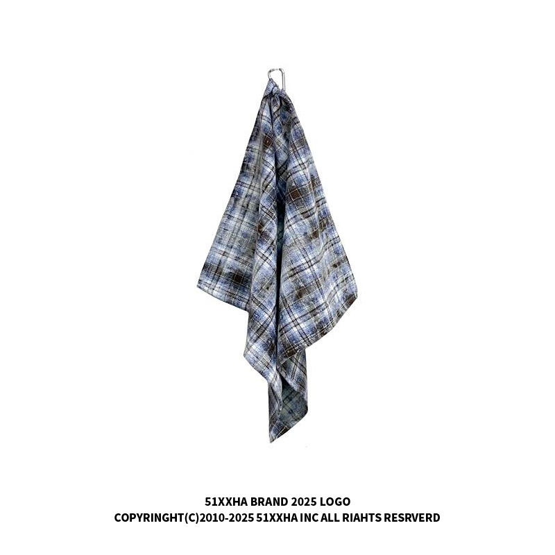 51 Hip-Hop Trendy Brand Color-Blocked Plaid Tie-Dye Small Scarf Accessory Unisex American Street Style Versatile Pants Scarf Waist Scarf