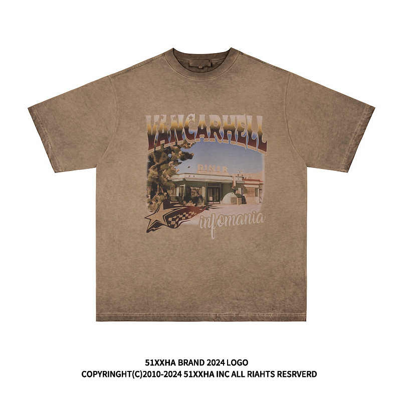 51 Hip-Hop National Trend Brand Oldschool Vintage-Style Distressed T-Shirt for Men, Summer Niche Retro High Street American Short-Sleeve 51 Hip-Hop National Trend Brand Oldschool Vintage-Style Distressed T-Shirt for Men, Summer Niche Retro High Street American Short-Sleeve