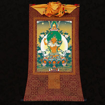 Great Zhi Wenshu room Litang card portrait Tibet hung painting Preede handmade fine framed printed dense wall decoration pendant