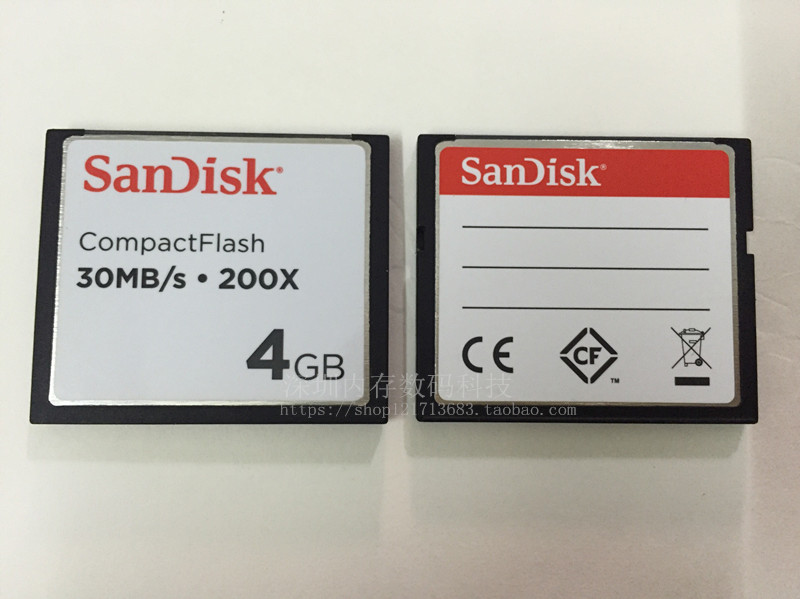 Original SanDiskb SanDisk CF Card 4G CompactFlash30MB s 200X