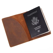 Mới hộ chiếu lớp da đầu tiên hộ chiếu da retro hộ chiếu bìa vé đa chức năng hộ chiếu gói