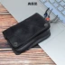 Retro da rám nắng bằng da bò chải tay cũ đa chức năng nam nữ da xe chìa khóa túi túi ví - Trường hợp chính ví móc khóa lv Trường hợp chính