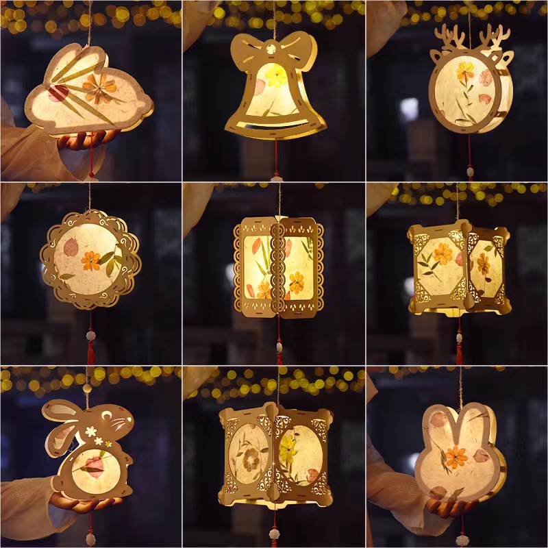 Mid-Autumn Festival Lanterns DIY Material Kit, Traditional Style Lanterns, Handheld Children's Lanterns, School Palace Lanterns, Decorative Hanging Ornaments Mid-Autumn Festival Lanterns DIY Material Kit, Traditional Style Lanterns, Handheld Children's Lanterns, School Palace Lanterns, Decorative Hanging Ornaments