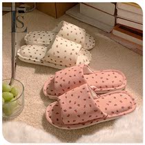 Japanese GP girl heart Korean version of ins Wind cute literary slippers female spring and autumn indoor use non-slip summer