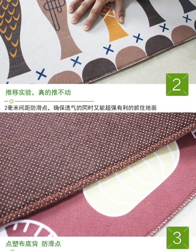 Chống trơn trượt dầu thảm bếp bếp thấm thảm thảm thảm dân cư bếp kéo dài pad trượt pad phòng ngủ - Thảm sàn xốp nền nhà