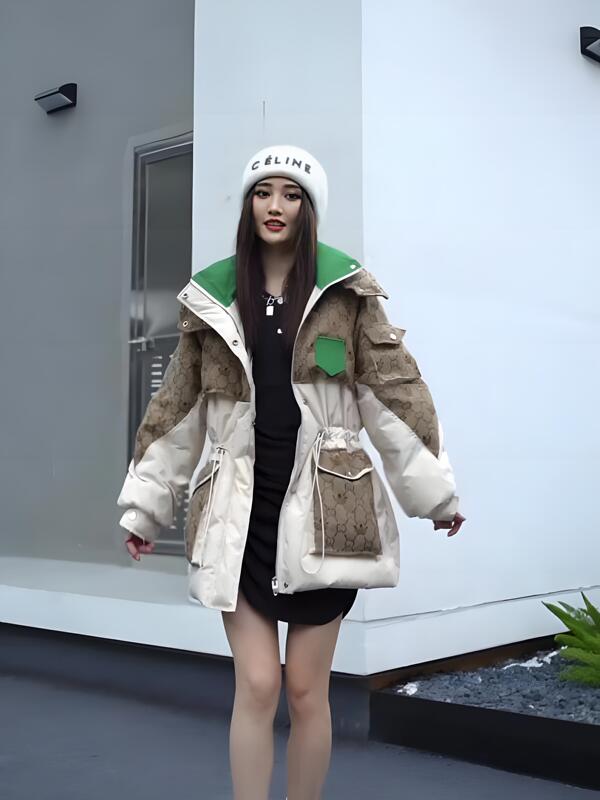 Women's Winter down Jacket 2026 Thickened and Fleece-Lined Warm White Duck down Mid-Length Stylish Trendy Coat Women's Winter down Jacket 2026 Thickened and Fleece-Lined Warm White Duck down Mid-Length Stylish Trendy Coat