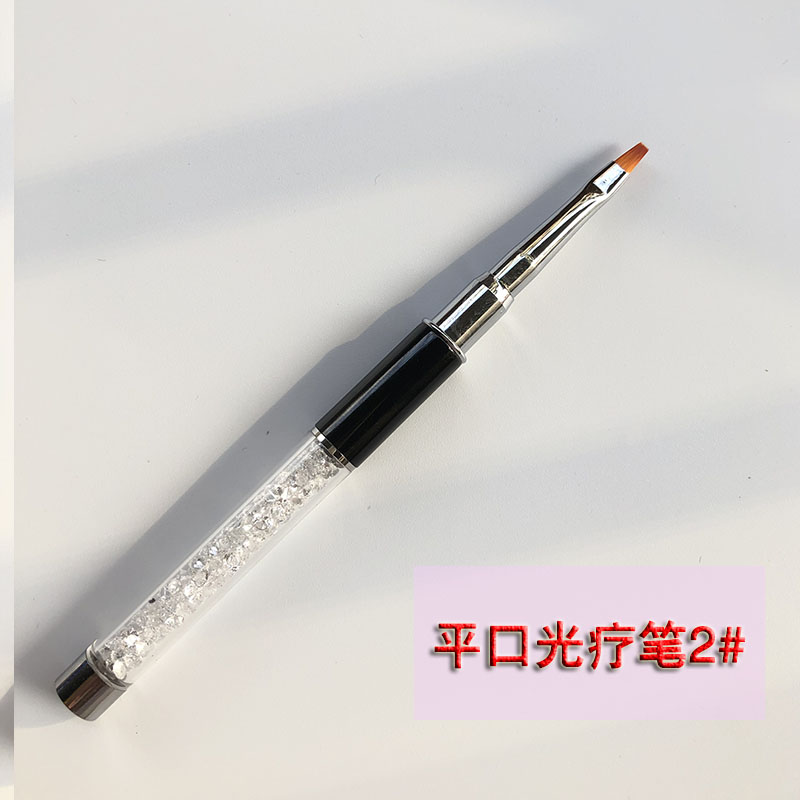 Nail khoan que trị liệu ánh sáng bút vẽ bút vẽ bút hoa bút khắc bút bút tròn đầu bàn chải công cụ cọ bản nail
