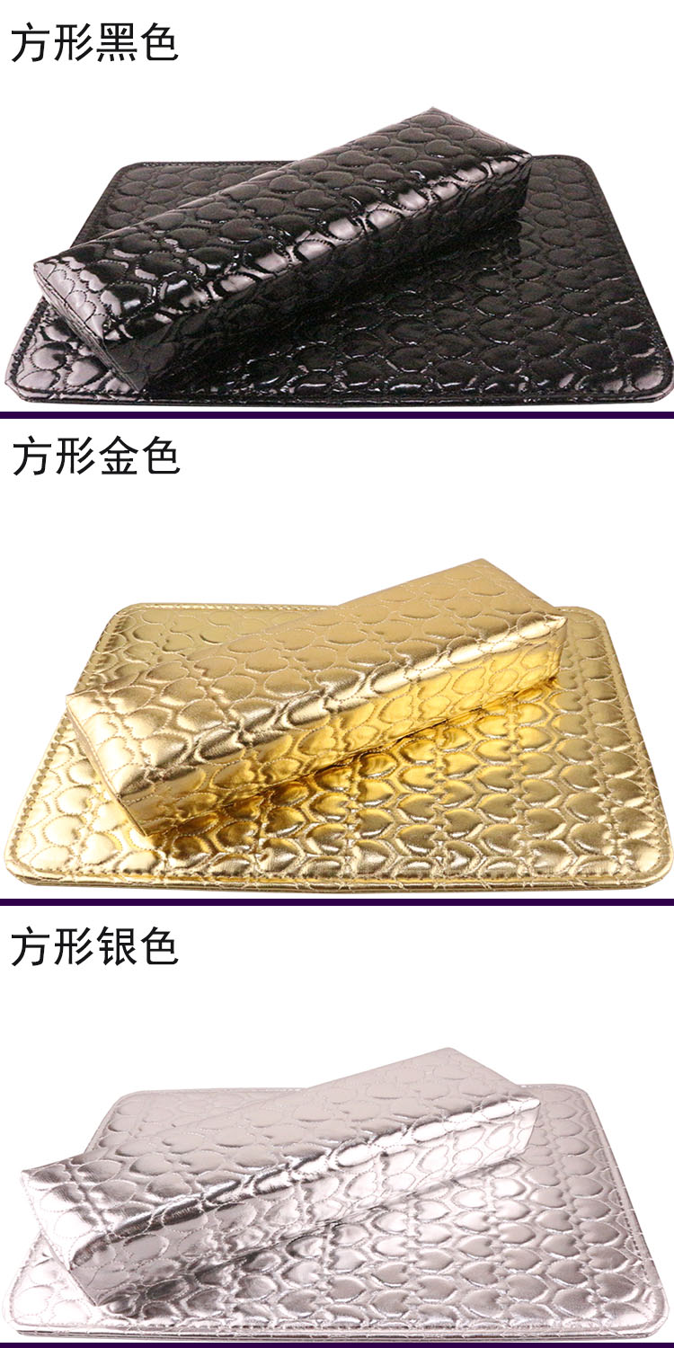 Dụng cụ làm móng tay bằng da đặc biệt pad tay hình chữ nhật Da hình bán nguyệt tay pad gối dễ giặt không thấm nước - Công cụ Nail phụ kiện làm nail