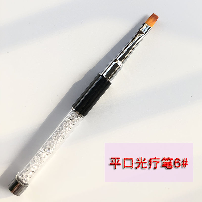 Nail khoan que trị liệu ánh sáng bút vẽ bút vẽ bút hoa bút khắc bút bút tròn đầu bàn chải công cụ cọ bản nail