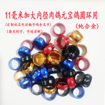 11 mm Increase in Inner Diameter Meat Pigeon Dove Ring Foot Ring Ornamental Pigeon Private Ring Customized Foot Ring Pigeon Supplies