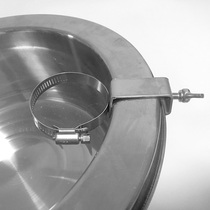 Hotel stove water saver buckle bracket stainless steel round basin special kitchen automatic water saving valve artifact clamp