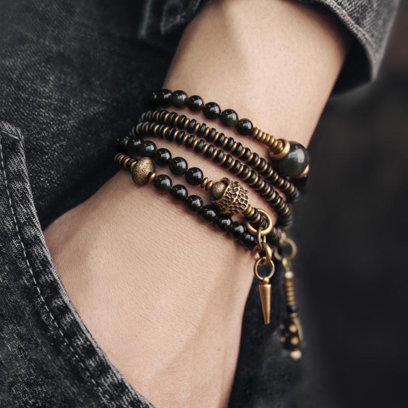 Retro Multi-Layered Bracelet for Men, Trendy Beaded Bracelet for Women, Versatile Couple Jewelry Retro Multi-Layered Bracelet for Men, Trendy Beaded Bracelet for Women, Versatile Couple Jewelry