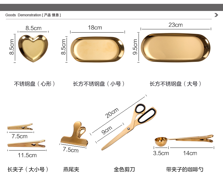 Sứ nên được thép không gỉ mạ vàng đồ dùng cà phê Đan Mạch với cùng một muỗng cà phê khay clip kéo loạt vàng địa phương