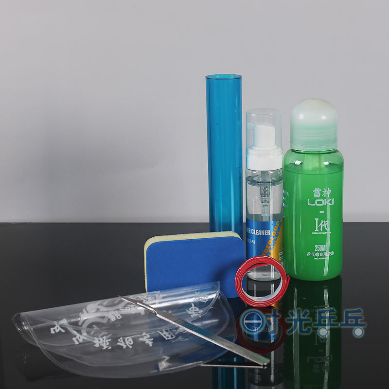 DIY Ping-pong Racket Mucking Tool Suit Glue Thickening Cleaning Agent Slats Cutting Knife Sponge Wipe