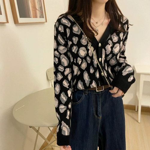 Ретро трикотажный весенний свитер, 2025 года, свободный крой