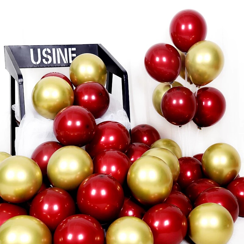 Festival celebration Golden Red balloon Spring Festival decorations Shopping mall school Kindergarten classroom Party atmosphere scene decoration