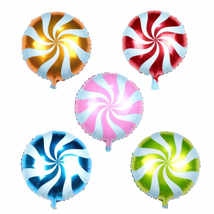 18 inch aluminum foil lollipop balloon children's party dress up baby birthday background layout aluminum film balloon helium balloon