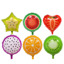 18 inch aluminum film fruit balloon watermelon strawberry orange childrens birthday party decoration arrangement aluminum foil helium balloon