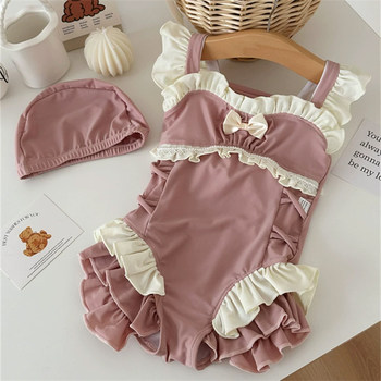 ຊຸດລອຍນ້ໍາເດັກຍິງ 2026 ເດັກຍິງໃຫມ່ແຫ້ງໄວຊຸດລອຍນ້ໍາຫນຶ່ງສິ້ນສໍາລັບເດັກນ້ອຍຂະຫນາດນ້ອຍແລະຂະຫນາດກາງຊຸດລອຍນ້ໍາ lace ງາມສໍາລັບການລອຍນ້ໍາວັນພັກ