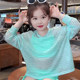Girls swimsuit split sun protection cover-up swimwear