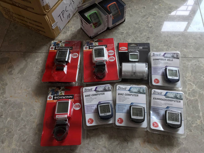 A collection of multiple cable trolley production meters