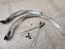 Taiwan-made 700c 29-inch off-road mountain bike unbreakable plastic mudguard set with SKS stainless steel accessories