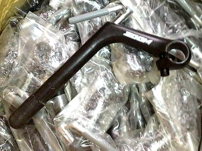 Insert 22 2 x handlebar 25 4mm Single nail quick detached aluminium alloy gooseneck to stand black