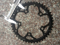 Japanese brand 46T tooth aluminum alloy plate adjacent hole distance of about 65mm five-claw black