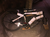 26 inch beach bicycle steel frame fork U-shaped Harley big bend inverted brake wheel set wide tire black blue pink