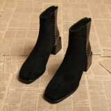 Martens, корейские флисовые демисезонные универсальные матовые зимние короткие сапоги, 2023