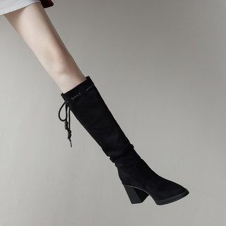 Genuine Leather, Super Stylish Early Autumn High-Heeled Boots, Super Hot and Beautiful Long Boots for Women, 2025 Autumn and Winter Models, Stretchy Slim High Boots