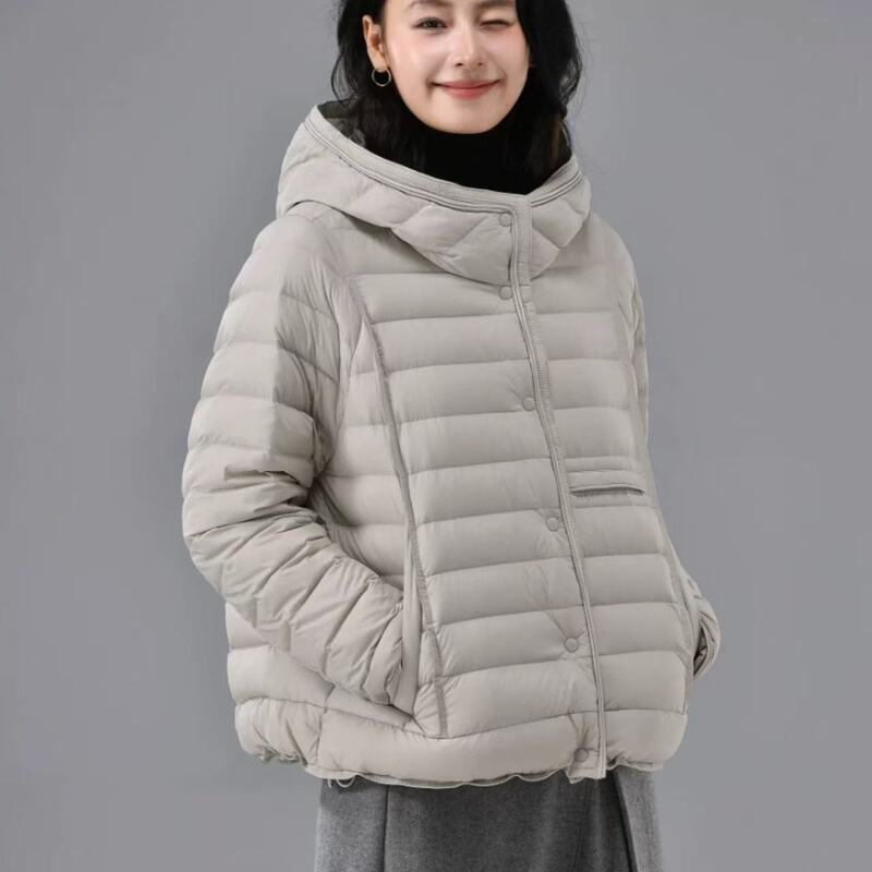 7708 Lightweight Hooded down Jacket