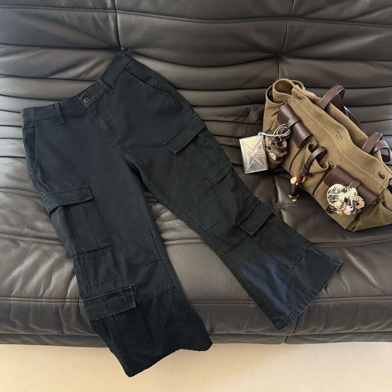 26 Early Autumn New Style Slimming Leg-Lengthening Magic Pants, Washed and Distressed, Multi-Pocket, Slightly Flared Workwear Cropped Pants, Sweet and Cool Casual Pants 26 Early Autumn New Style Slimming Leg-Lengthening Magic Pants, Washed and Distressed, Multi-Pocket, Slightly Flared Workwear Cropped Pants, Sweet and Cool Casual Pants