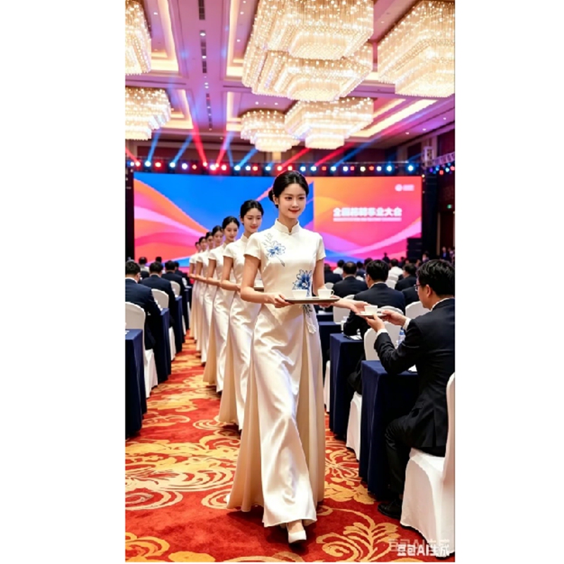 New Chinese Style 2026 Embroidered Cheongsam Competition Student Poetry Recitation Award Ceremony Guzheng Costume Welcome Etiquette Team Performance Outfit New Chinese Style 2026 Embroidered Cheongsam Competition Student Poetry Recitation Award Ceremony Guzheng Costume Welcome Etiquette Team Performance Outfit