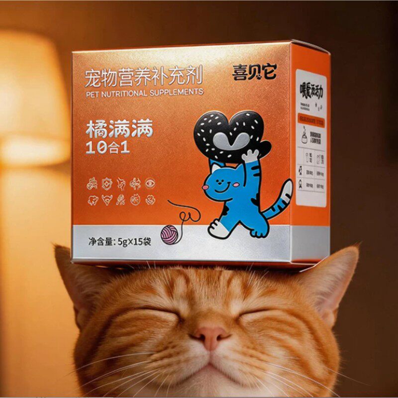 喜贝它橘满满猫咪复合多维片维生素