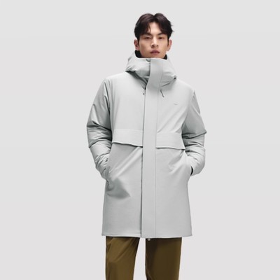 蕉下蕉下羽绒服男款冬季户外防风防刮耐磨白鸭绒保暖中长款羽绒服