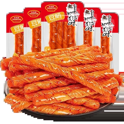 怡冠园香辣小豆筋豆卷宿舍零食相思卷解馋休闲麻辣味豆干小吃零食