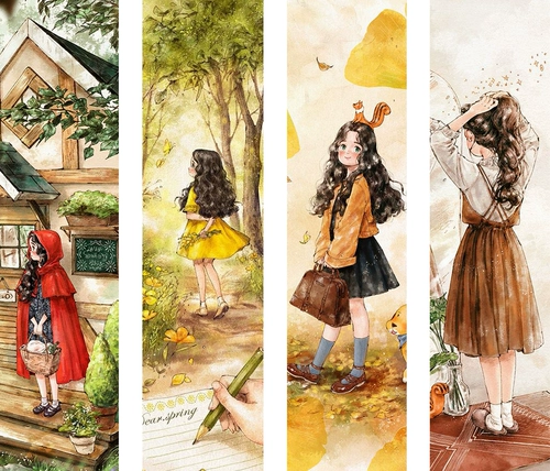 CK41 [4 SETS] Серия Forest Girl Series 20*5 см длиной и широко раскрывающе