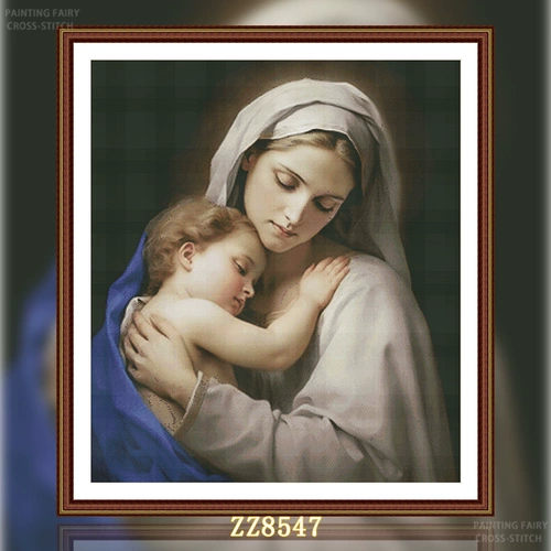 [ZZ8547-Virgin Embrace] Вышивка крестиком, 2026, новый стиль, вышивка для гостиной, спальни, вертикальная версия, серия входных персонажей